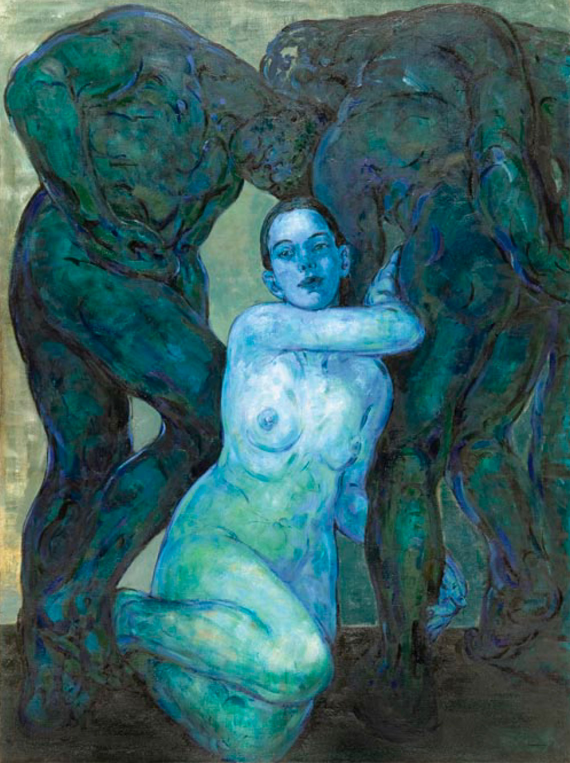 Claudia et trois hommes