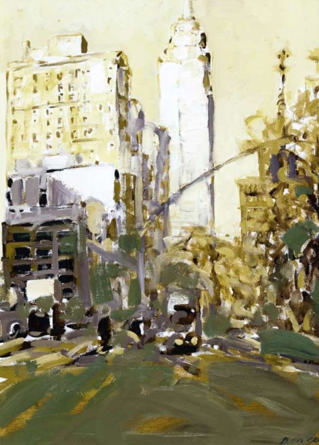 NY NY Blick Auf Das Empire State Building