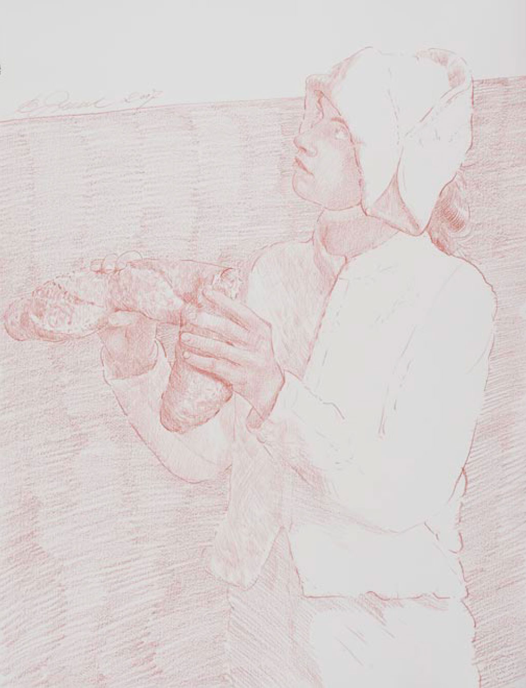 Pierot bricht das Brot